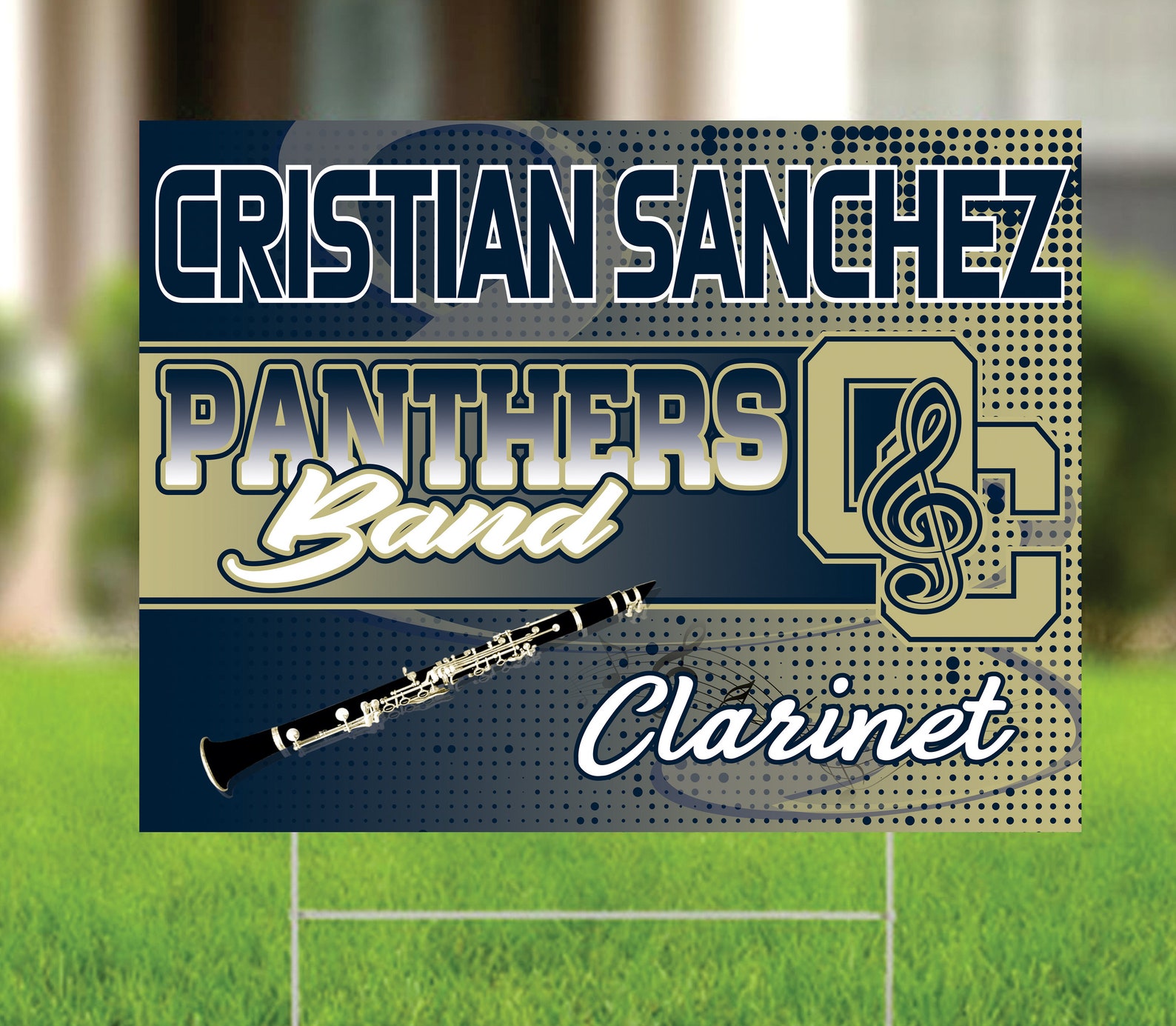 24 X 18 Custom High School Marching Band Yard Signs Etsy