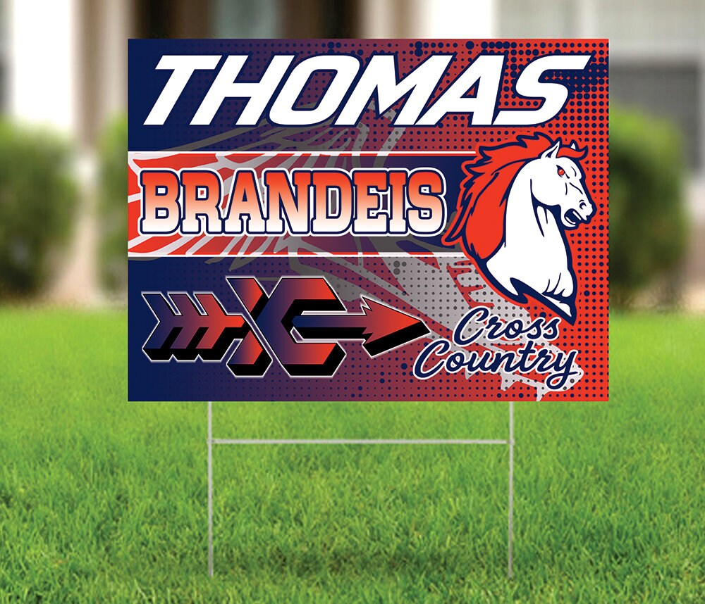 24 X 18 Custom High School Cross Country Yard Signs Etsy