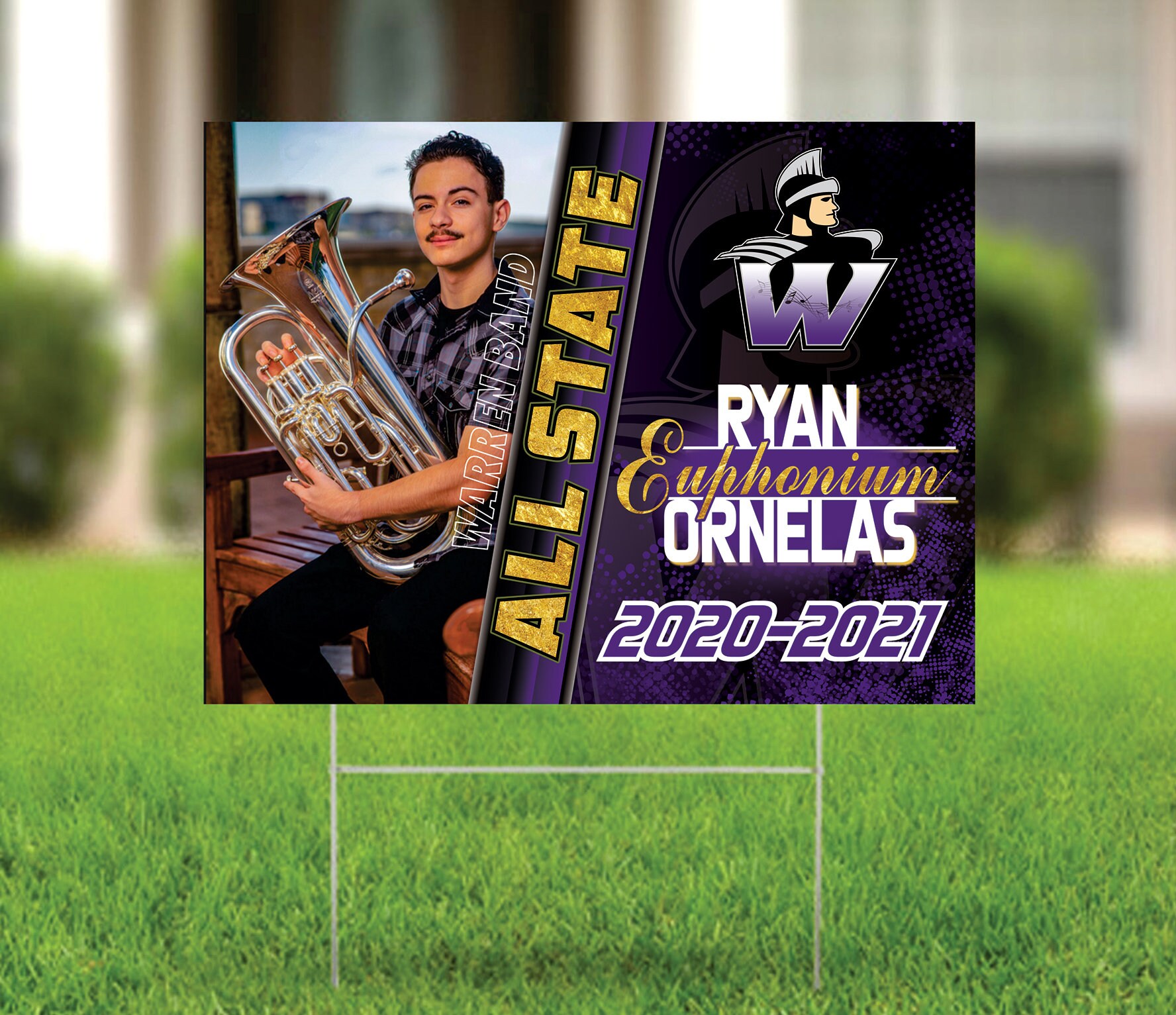 24 X 18 Custom High School Marching Band Signs with Photo Etsy