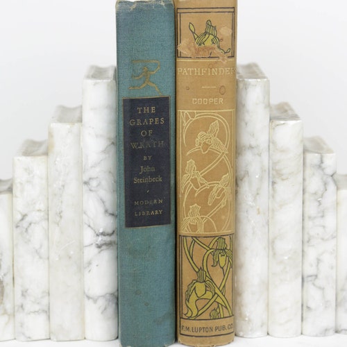 Marble Bookends, Vintage Bookends, Vintage Marble, Marble Vintage, outlet Marble Decor, Vintage Decor, Vintage Book, Marble Gift, Vintage, Gift