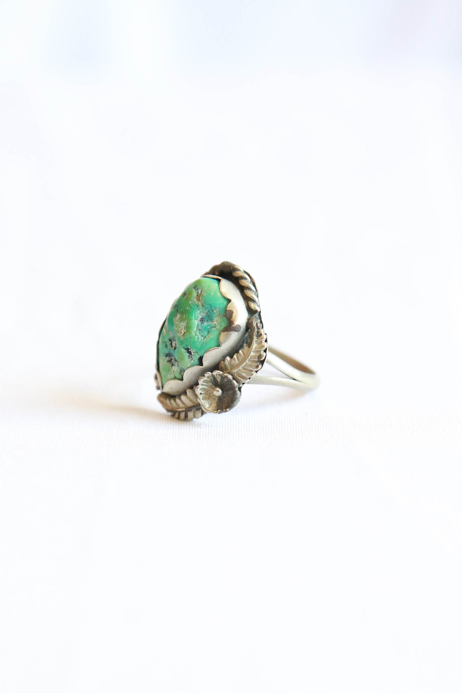Old Pawn Sterling Silver Turquoise Ring Vintage Native Etsy