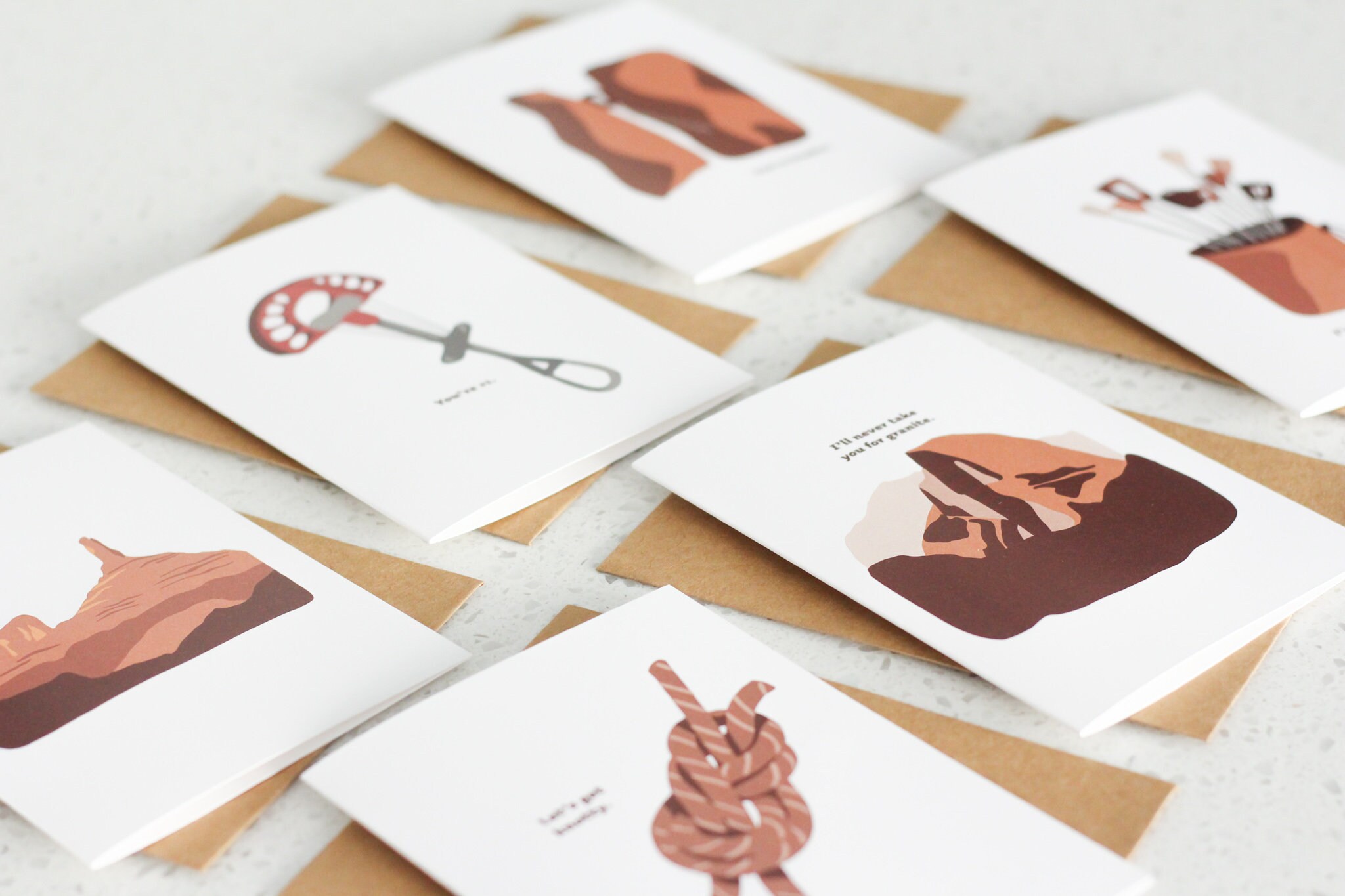 Rock Climbing Trad Mountain Pun Cards Etsy