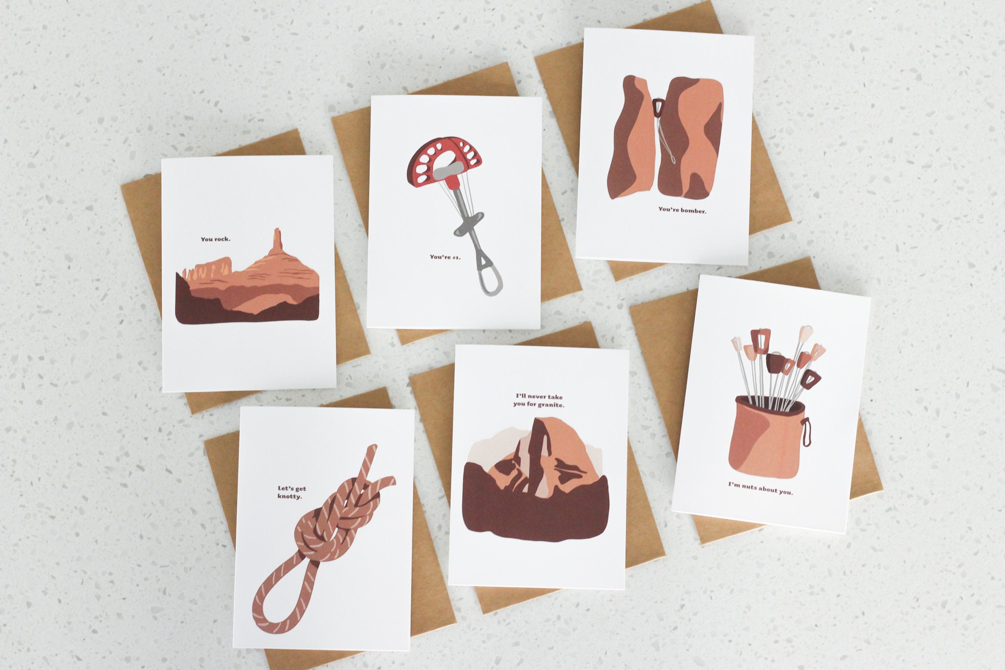Rock Climbing Trad Mountain Pun Cards Etsy