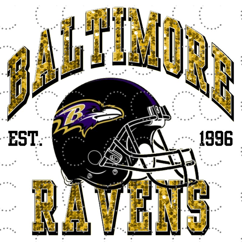 FAUX SEQUIN RAVENS Tshirt, Varsity Style Ravens Sweatshirt, Baltimore
