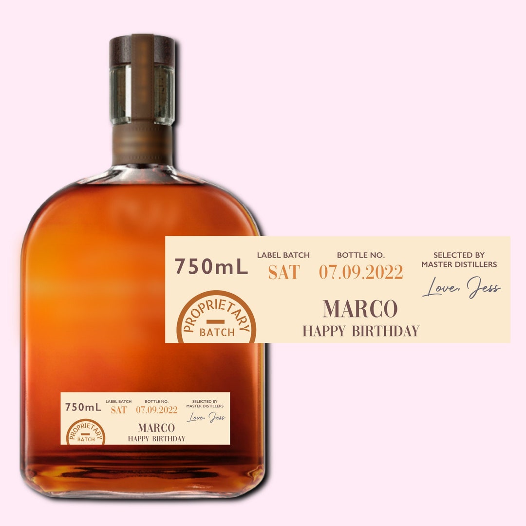 Custom Whiskey Bottle - Personalized Birthday Gifts For Brother - Brothers Through All Seasons