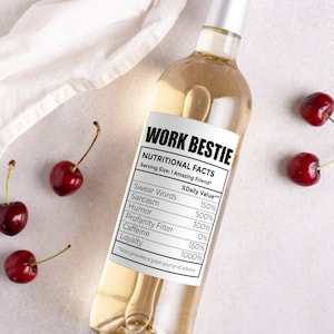 Work Bestie-cadeau | Verjaardagscadeau voor collega | Work Bestie-kaart | Collegacadeau | Grappig cadeau voor collega | Cadeau werkvrouw | Cadeau werkman
