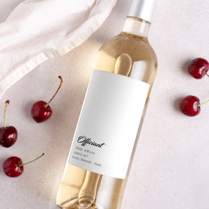 Idée cadeau pour célébrant | Proposition du célébrant | Étiquette de vin célébrant | Cadeau pour célébrant de mariage | Cadeau Pasteur | Ministre ordonné |