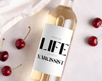 Etichetta per vino con documenti di divorzio appena firmati * Regalo per divorziati * Regalo di rottura * Felicemente divorziati * Regalo per lei * Divertente idea regalo per la festa del divorzio *