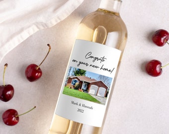 Housewarming Gift | New Place | Housewarming Wine Label | Gift for Her, Him | New Home Owner Gift | Realtor Gift to Clients