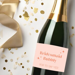 Bridesmaid Gifts | Bridesmaid Proposal Box | Bridesmaid Proposal Card |Bridesmaid Wine Label | Bridesmaid Champagne Label