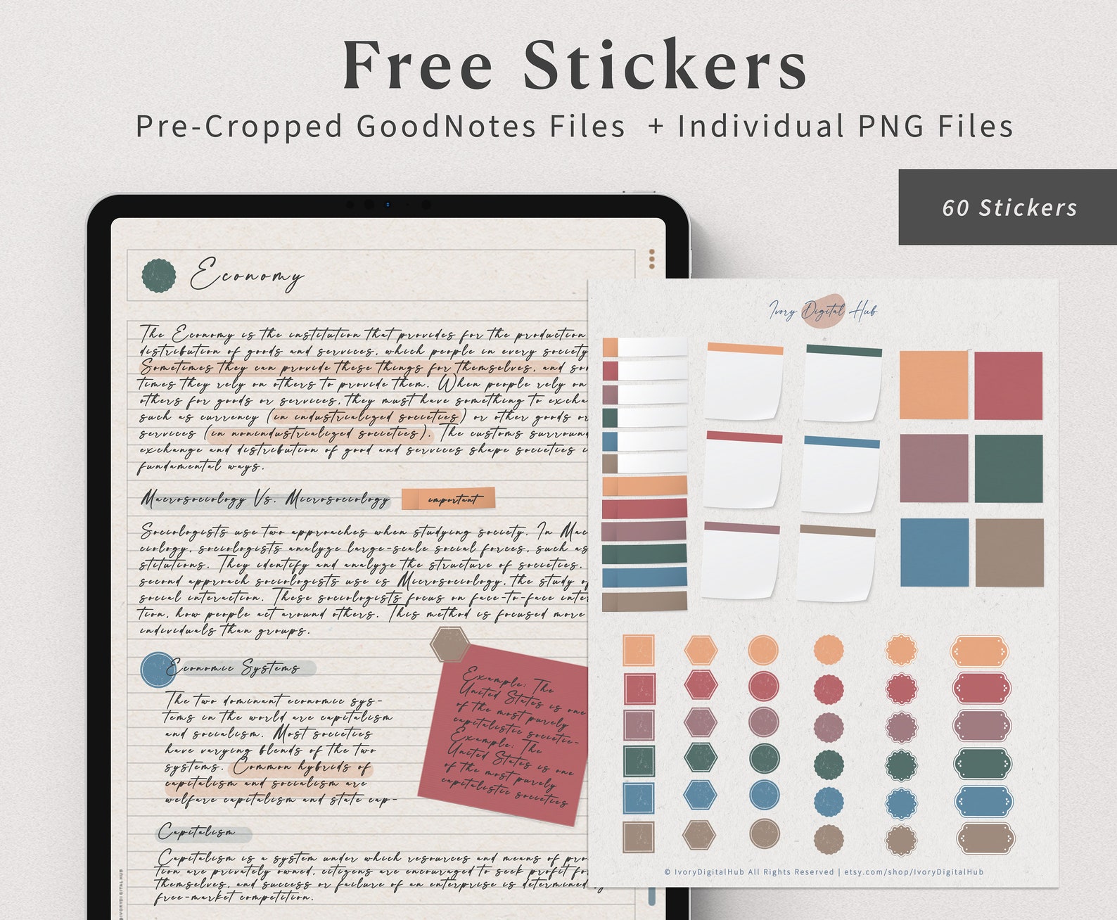 GoodNotes Notebook with Tabs Hyperlink Digital Notebook Etsy