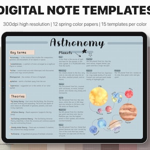 Modello di nota per GoodNotes, modello per prendere appunti, modelli GoodNotes, blocco note orizzontale, carta per appunti digitale, carta per taccuino digitale