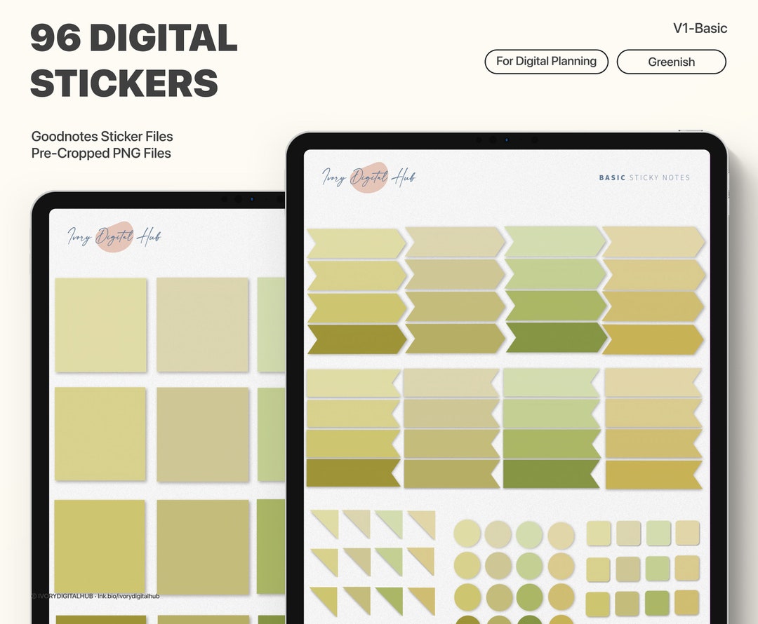 Digital Sticky Notes, Goodnotes Sticky Notes, Digital Sticker Notes ...