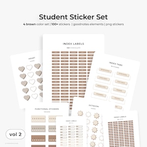 Aufkleber für Studenten, GoodNotes Planner Aufkleber, Studium Digitale Aufkleber, Akademische Aufkleber, College Aufkleber für Planer und Aufkleber