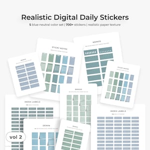 Digital Stickers, Digital Sticker Realistic, GoodNotes Stickers, Digital Planner Stickers, Planner Stickers Digital, Digital Sticker Pack