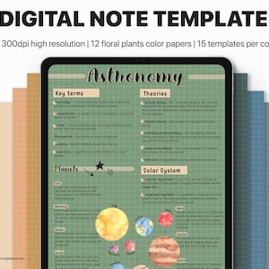 Digital Writing Paper, Digital Template Paper, Digital Note Taking ...