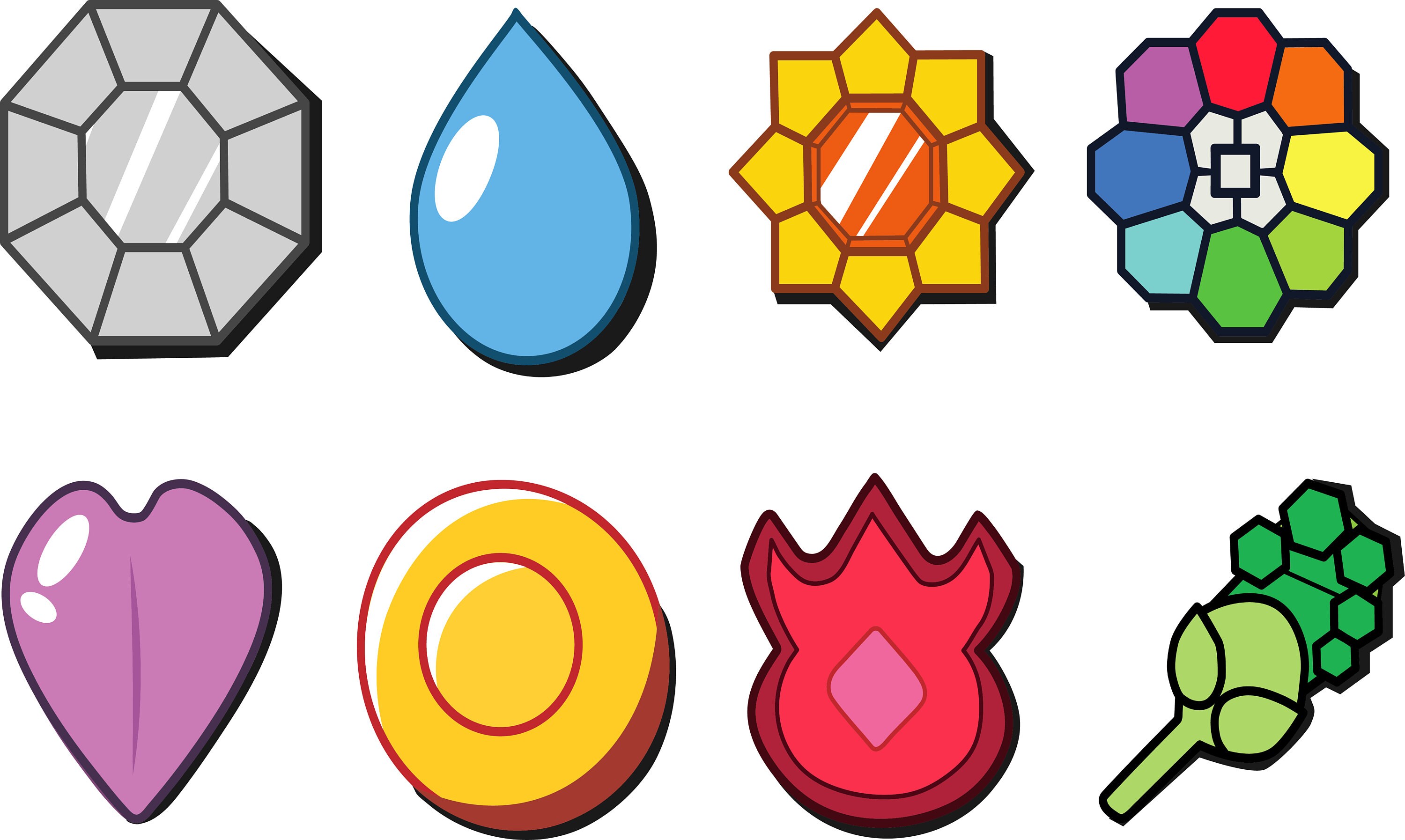 Pokemon Badges SVG PDF PNG Eps Cutting Files For Printing Or Twitch Pokemon Badges SVG PDF PNG Eps Cutting Files For Printing Or Twitch