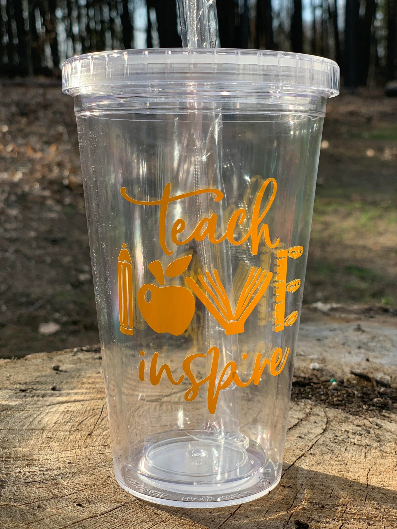 Best gift on Teacher's Day clear cups. Etsy
