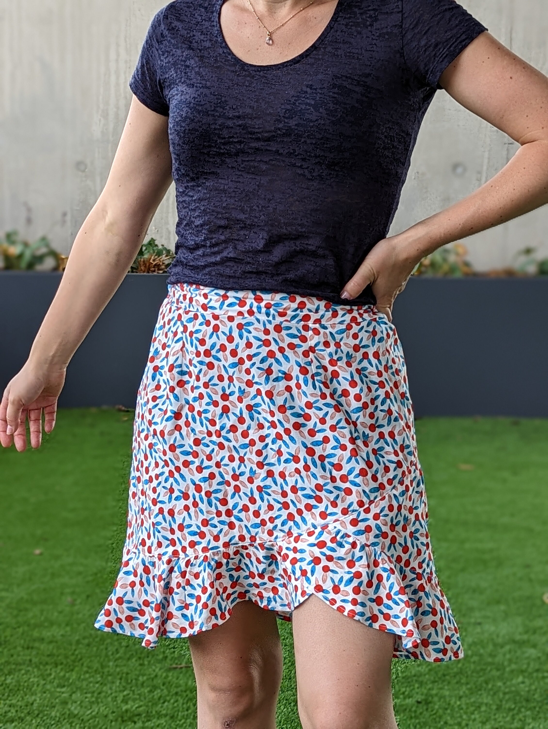 Asymmetrical Ruffle Pattern Dalston Ruffle Asymmetrical Sewing Pattern | Digital PDF Printable ...