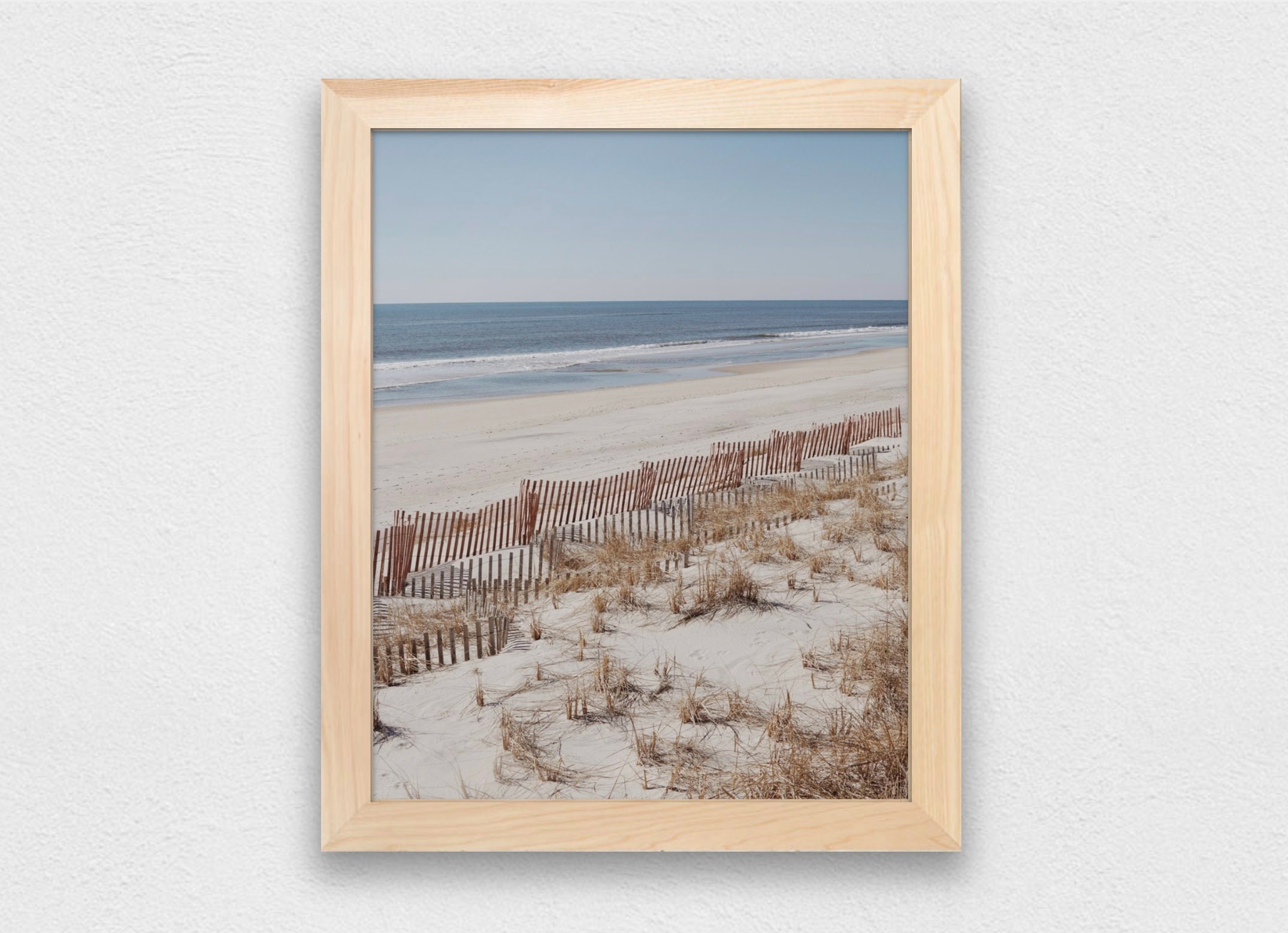 Hamptons Beach Digital Print Wall Art Etsy