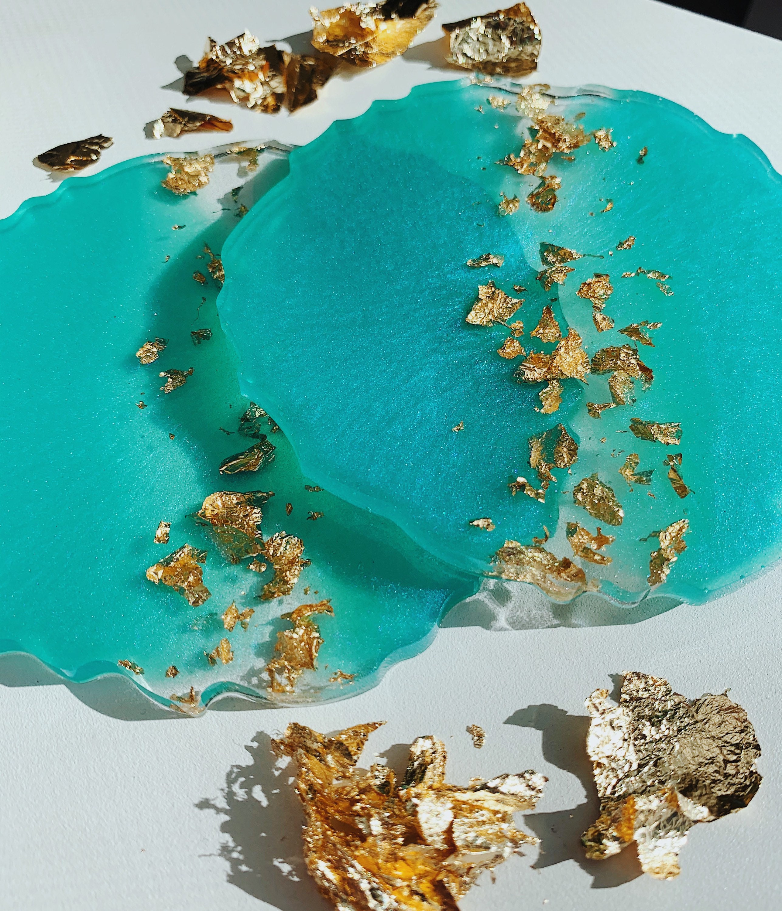 Resin Coaster Set of 2 Etsy