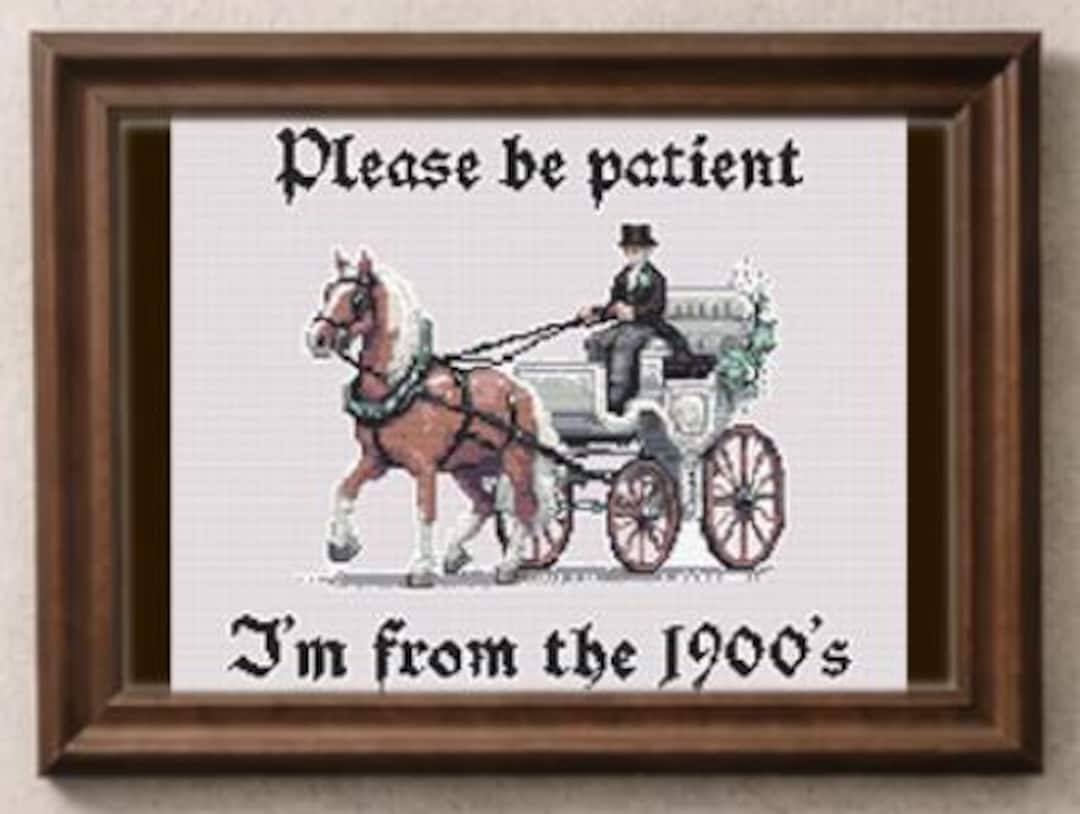Gen X - Excuse Us, We're From the 1900's - Cross Stitch Pattern
