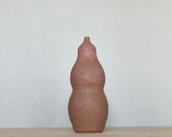 Pink Speckled Venus Bud Vase #2