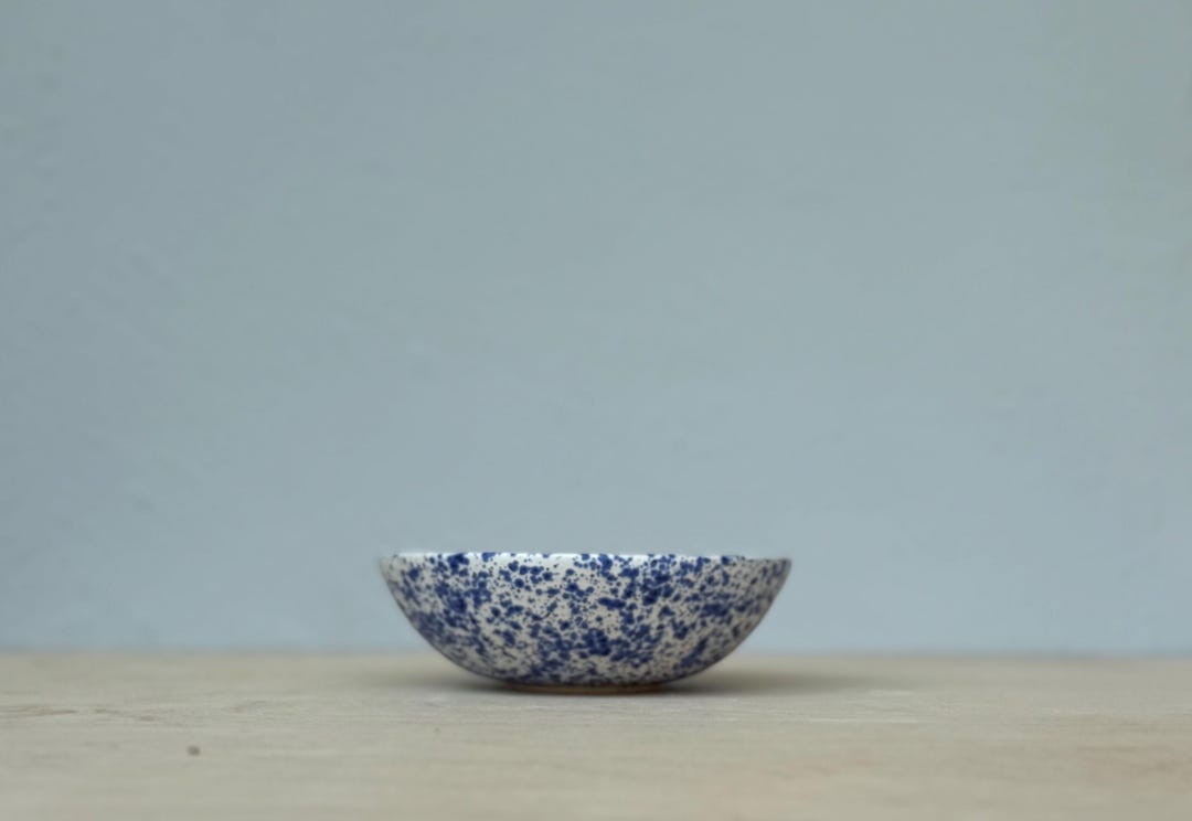 Speckled Blue Splatterware Small Bowl #3 - Etsy