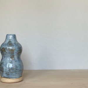 Frosted Periwinkle Speckled Vase #3