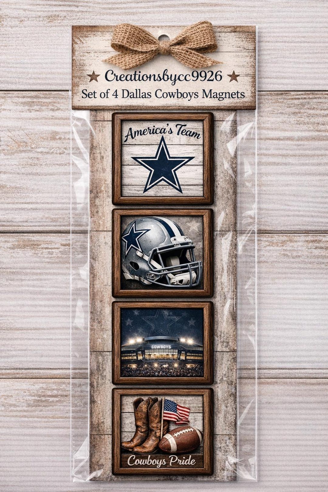 Dallas Cowboys Kitchen Decor Office Set of 4 Refrigerator Magnets - Etsy