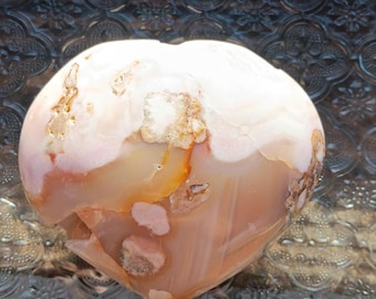 Flower Agate Heart