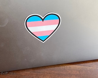 Transgender Heart Sticker - 3x3