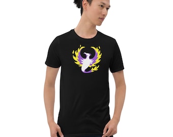 Nonbinary phoenix Unisex T-Shirt non-binary enby pride tee