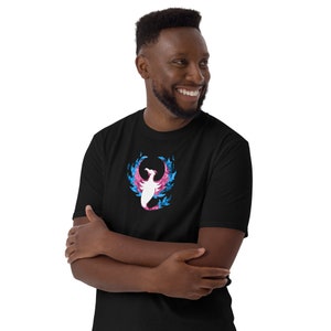 Trans Phoenix Men&#39;s Unisex T-Shirt - Transgender Pride Pheonix Flame