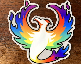 LGBT Phoenix Sticker - 3x3