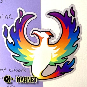 LGBT Phoenix Magnet - 3x3
