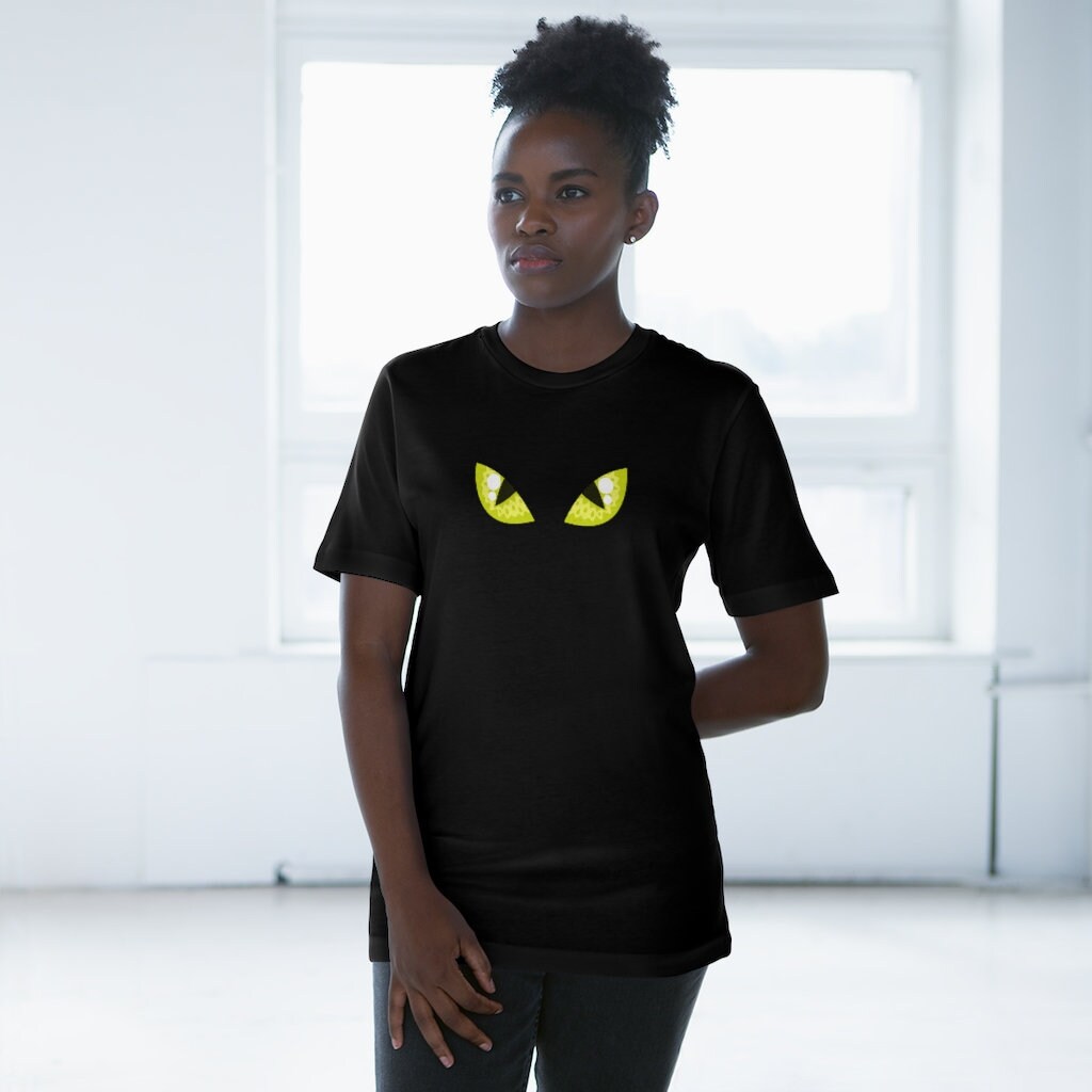Black Cat 4s cat eyes TShirt Matches Air Jordan 4 Etsy