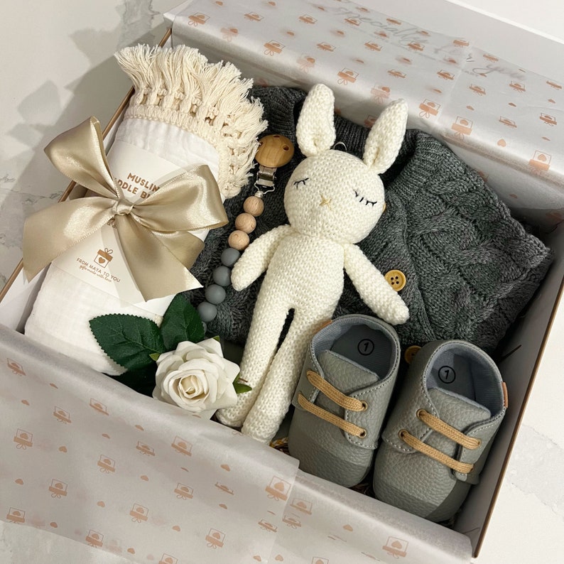 Baby Gift Box New Baby Boy Gift Box Baby Shower Gift Etsy