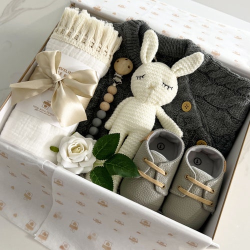 New Baby Boy Gift Box Baby Shower Gift Boy Newborn Boy Gift Etsy
