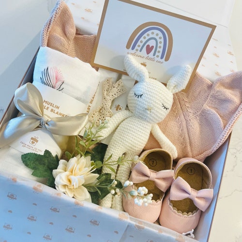 Baby Shower Gift Box Baby Girl Gift Set Newborn Gift Set Etsy