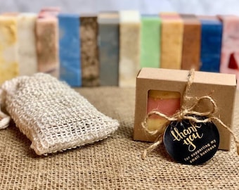 Handcrafted All-Natural Artisan Soaps - 8 aesthetically pleasing 5.5 oz bars - Hand Soap - Bath Soap - Sensitive Skin - Moisturizing
