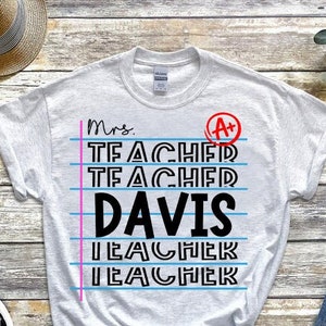 Teacher Sublimation Design | Teacher PNG | Custom Teacher PNG | Back to School PNG | Teacher Sublimation Design | Back to School