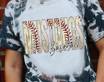 Mustangs Baseball PNG | Mustangs Digital Download | Baseball png | Mustangs PNG