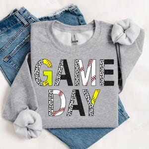 Game Day Baseball PNG | Softball PNG | Digital Download | Baseball PNG