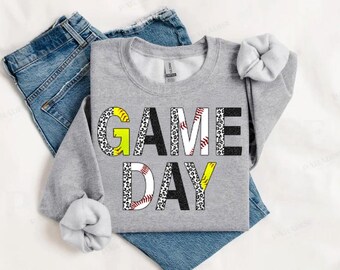 Game Day Baseball PNG | Softball PNG | Digital Download | Baseball PNG