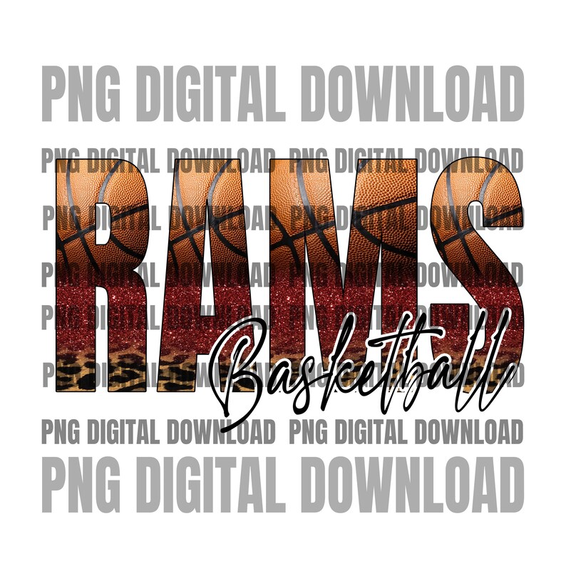 Rams Basketball PNG | Digital Download | Basketball Sublimation ...