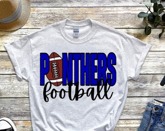 Panthers Football PNG | Projekt maskotki szkolnej | Projekt koszulki piłkarskiej | Plik sublimacji | Koszulka meczowa | Pobieranie cyfrowe