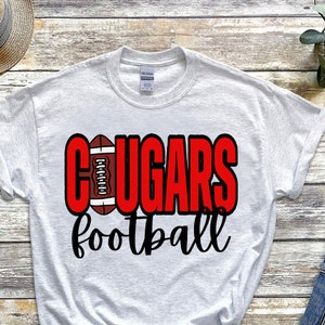 Cougars Football PNG | Cougars Digital Download | Football Sublimation | Cougars PNG
