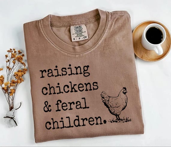 Raising Chickens PNG | Funny Chicken Farmer Shirt Design | Farm Life PNG | Chicken Lover Graphic | Country Humor Digital Download