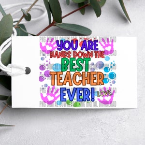 Teacher Appreciation tags | Teacher Thank you Gift Tag | End of School Year Tag | Thank you teacher tag | Teacher Appreciation Week